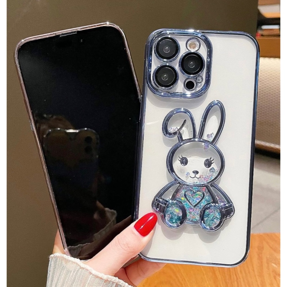 IPhone 14 Pro Max Glitter Rabbit Phone Case